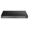 D-Link DGS 1250-52XMP - Switch - L3 Lite - Smart - 48 x 10 / 100 / 1000 (PoE) + 4 x 10 Gigabit SFP+ - an Rack montierbar - PoE (370 W)