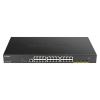 D-Link DGS 1250-28XMP - Switch - L3 Lite - Smart - 24 x 10 / 100 / 1000 (PoE) + 4 x 10 Gigabit SFP+ - an Rack montierbar - PoE (370 W)