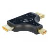 3 in 1 Monitoradapter mit HDMI / DisplayPort / mini DisplayPort Eingang auf HDMI Ausgang mit 4K 60 Hz Delock