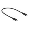 Delock - Lightning-Kabel - 24 pin USB-C männlich zu Lightning männlich - 50 cm - Schwarz - unterstützt Stromversorgung