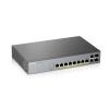 Zyxel GS1350-12HP - Switch - Smart - 8 x 10 / 100 / 1000 (PoE+) + 2 x 10 / 100 / 1000 (Uplink) + 2 x Gigabit SFP (Uplink) - Desktop, an Rack montierbar - PoE+ (130 W)