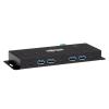Eaton Tripp Lite series 7-Port Industrial-Grade USB 3.1 Gen 2 Hub - 10 Gbps, 4 USB-A & 3 USB-C, 15 kV ESD Immunity, Metal Housing, TAA - Hub - 7 x USB 3.1 Gen 2 - Desktop - US-Regierung GSA - TAA-konform