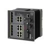 Cisco Industrial Ethernet 4000 Series - Switch - managed - 4 x SFP + 8 x 10 / 100 (PoE+) + 4 x Kombi-Gigabit-SFP - an DIN-Schiene montierbar - PoE+ - DC power - TAA-konform
