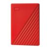 WD My Passport WDBPKJ0040BRD - Festplatte - verschlüsselt - 4 TB - extern (tragbar) - USB 3.2 Gen 1 - 256-Bit-AES - Rot
