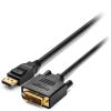 Kensington DisplayPort 1.1 (M) to DVI-D (M) Passive Cable, 6ft - Adapterkabel - DisplayPort (M) zu DVI-D (M) - DisplayPort 1.1 - 1.83 m - passiv, Daumenschrauben, 1080p-Unterstützung - Schwarz