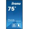iiyama ProLite LH7575UHS-B1AG - 189.3 cm (75") Diagonalklasse LCD-Display mit LED-Hintergrundbeleuchtung - Digital Signage - mit integrierter Media Player, SDM Slot PC - Android - 4K UHD (2160p) 3840 x 2160 - Schwarz
