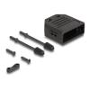 Delock D-Sub Gehäuse für 9 Pin Stecker / Buchse Kunststoffgehäuse mit Zugentlastung schwarz