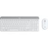 Logitech Slim Wireless Combo MK470 - Tastatur-und-Maus-Set - kabellos - 2.4 GHz - US International - Off-White