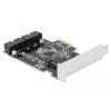 PCI Express Karte zu 2 x intern USB 3.0 Pfostenstecker Delock