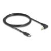 Delock - Stromkabel - 24 pin USB-C (M) gerade zu Gleichstromstecker 4,0 x 1,7 mm (M) gewinkelt - 5 V - 2 A - 1.5 m