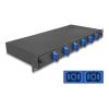 Delock 19 Zoll LWL Spleißbox 6 x SC Duplex OS2 1HE