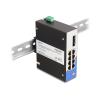Delock - Switch - 8 x 10 / 100 / 1000 + 2 x SFP - an DIN-Schiene montierbar
