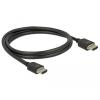 Ultra High Speed HDMI Kabel 48 Gbps 8K 60 Hz schwarz 1 m Delock