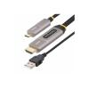 StarTech.com 15,2m USB-C auf HDMI Aktives optisches Kabel (AOC), 4K 60Hz - HDMI-Kabel - 24 pin USB-C männlich zu HDMI, USB (nur Strom) männlich - 15.2 m - abgeschirmt / Glasfaser - Schwarz - aktiv, Active Optical Cable (AOC), unidirektional, unterstütz