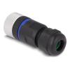 Delock - Netzwerkanschluss - 8-polig M12 (W) zu 8-polige Schraubklemme (W) - 20 mm - IP67 - A-kodiert - Schwarz