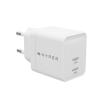 HyperJuice - Netzteil - GaN - 35 Watt - QC 3.0, Power Delivery 3.0 + PPS - 2 Ausgabeanschlussstellen (24 pin USB-C) - weiß - Europa