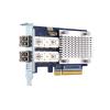 QNAP QXP-16G2FC - Hostbus-Adapter - PCIe 3.0 x8 Low-Profile - 16Gb Fibre Channel Gen 5 x 2 - mit 2 x SFP+-Transceiver (TRX-16GFCSFP-SR) - für QNAP TS-1277, 463, 677, 877, 977, EC1280, TVS-2472, 682, 872, 882, EC1280, EC1580, EC2480