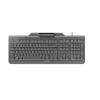 CHERRY SECURE BOARD 1.0 - Tastatur - mit NFC - USB - Deutsch - Tastenschalter: CHERRY LPK - Schwarz