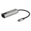 StarTech.com US2GC30 USB LAN Adapter (USB-C auf Gigabit Network / RJ45 Adapter, 2.5 GBASE-T) - Netzwerkadapter - USB-C - 10M / 100M / 1G / 2,5 Gigabit Ethernet x 1 + USB 3.0 - Schwarz, Space-grau