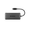 Transcend 6-in-1 USB Type-C Hub HUB5C - Hub - 2 x USB 3.1 Gen 1 + 1 x USB 3.1 Gen 2 + 1 x USB-C (Spannungsversorgung) - Desktop