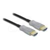 Delock - High Speed - HDMI-Kabel - HDMI männlich zu HDMI männlich - 5 m - Hybrid Kupfer / Kohlefaser - Schwarz - Active Optical Cable (AOC), unterstützt 4K 60 Hz (3840 x 2160), eine Richtung