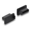 Delock - Staubschutzhaube für Kabel - for HDMI-A female - Schwarz (Packung mit 10 Stück)