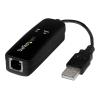 StarTech.com USB 2.0 Faxmodem - 56K Externes DialUp V.92 Modem / Dongle / Adapter - Computer / Laptop Faxmodem - USB auf Telefonbuchse - USB Datenmodem - Netzwerk Fax / CMR / POS (USB56KEMH2) - Fax / Modem - USB - 56 Kbps - K56Flex, V.90, V.92