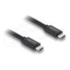 Delock Koaxiales USB-C Kabel 40 Gbps Kabel USB PD 3.1 240 W 1 m