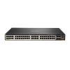 HPE Aruba 6300M - Switch - L3 - managed - 48 x 100 / 1000 / 2.5G / 5G (PoE+) + 4 x 1 Gigabit / 10 Gigabit / 25 Gigabit / 50 Gigabit SFP56 (Uplink / Stacking) - Front und Seite zu Hinterseite - an Rack montierbar - PoE+ (2880 W)