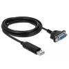 Delock Adapter USB 2.0 Typ-A zu 1 x Seriell RS-232 DB9