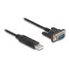Delock USB 2.0 zu Seriell RS-232 Adapter mit kompaktem seriellen Steckergehäuse 50 cm FTDI