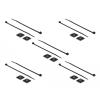 Delock Befestigungssockel 25 x 25 mm mit Kabelbinder L 150 x B 3,6 mm schwarz