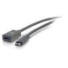 C2G 3ft USB-C to C 3.1 (Gen 2) Male to Female Extension Cable (10Gbps) - USB-Verlängerungskabel - 24 pin USB-C (M) zu 24 pin USB-C (W) - USB 3.1 Gen 2 / Thunderbolt 3 - 3 A - 90 cm - geformt - Schwarz