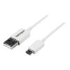 0.5 m White ABS Micro USB Cable - A to M