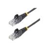 StarTech.com 2 m Cat6-Kabel - Schwarz - Schlankes Patchkabel - Snagless - Patch-Kabel - RJ-45 (M) zu RJ-45 (M) - 2 m - CAT 6 - ohne Haken - Schwarz