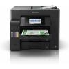 Epson EcoTank ET-5850 - Multifunktionsdrucker - Farbe - Tintenstrahl - A4 (210 x 297 mm) (Original) - A4 (Medien) - bis zu 25 Seiten / Min. (Drucken) - 550 Blatt - 33.6 Kbps - USB 2.0, LAN, Wi-Fi(ac) - Schwarz