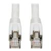 Eaton Tripp Lite Series Cat8 25G / 40G Certified Snagless Shielded S / FTP Ethernet Cable (RJ45 M / M), PoE, White, 15 ft. (4.57 m) - Patch-Kabel - RJ-45 (M) zu RJ-45 (M) - 4.572 m - S / FTP - CAT 8 - ohne Haken, robust - weiß