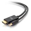 C2G 6ft Mini DisplayPort Male to HDMI Male Passive Adapter Cable - 4K 30Hz - Videoadapter - Mini DisplayPort männlich zu HDMI männlich - 1.8 m - Schwarz - passiv, 4K Unterstützung