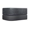 Logitech ERGO K860 - Tastatur - kabellos - 2.4 GHz, Bluetooth 5.0 - QWERTZ - Deutsch
