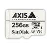 AXIS Surveillance - Flash-Speicherkarte (microSDXC-an-SD-Adapter inbegriffen) - 256 GB - Video Class V30 / UHS Class 3 / Class10 - microSDXC - weiß - für AXIS D3110, M3085, M3086, M4308, M5075, P3727, P3818, Q1656, Q1715, Q1942, Q3538, Q6100