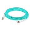 AddOn - Patch-Kabel - LC / PC Multimode (M) zu LC / PC Multimode (M) - 0.5 m - Glasfaser - Duplex - 50 / 125 Mikrometer - OM4 - halogenfrei - Aquamarin