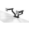 Dell Dual Monitor Arm - MDA20 - Befestigungskit - einstellbarer Arm - für 2 LCD-Displays - Schwarz - Bildschirmgröße: 48.3-86.4 cm (19"-34") - Montageschnittstelle: 100 x 100 mm - Tischmontage