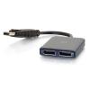 C2G DisplayPort 1.2 to Dual DisplayPort MST Hub - Video- / Audio-Splitter - 2 x DisplayPort - Desktop