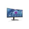 Philips E-line 346E2CUAE - LED-Monitor - gebogen - 86 cm (34") - 3440 x 1440 UWQHD @ 100 Hz - VA - 300 cd / m² - 3000:1 - 1 ms - HDMI, DisplayPort, USB-C - Lautsprecher - Textured Black