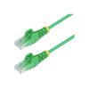 StarTech.com - Patch-Kabel - RJ-45 (M) zu RJ-45 (M) - 25 cm - 3.6 mm - UTP - CAT 5 / 5e / 6 - IEEE 802.3bt - halogenfrei, ohne Haken, gerade - grün
