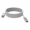 2 m USB C Verlängerungskabel - USB 3.2 Gen 1 5 Gbps - unterstützt 3 A Ladestrom - USB C 3.2 (m) zu USB C 3.2 (f) - Außendurchmesser 4,5 mm - 22+30 AWG - weiß