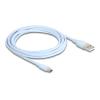Kabel Stecker zu blau Silikon, USB 2.0 Typ-A, 4 m, Daten, Smart-Home IoT