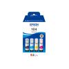 Epson EcoTank 104 - 4er-Pack - Schwarz, Gelb, Cyan, Magenta - original - Nachfülltinte - für EcoTank ET-14100, 1810, 2721, 2810, 2811, 2812, 2814, 2815, 2820, 2821, 2825, 2826, 4800