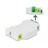 Delock LWL Anschlussdose für Hutschiene 2 x SC Simplex oder LC Duplex