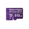 WD Purple SC QD101 WDD512G1P0C - Flash-Speicherkarte - 512 GB - UHS-I U1 / Class10 - microSDXC UHS-I - lila